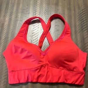 Last Chance! Athleta sports bra, coral, size M.